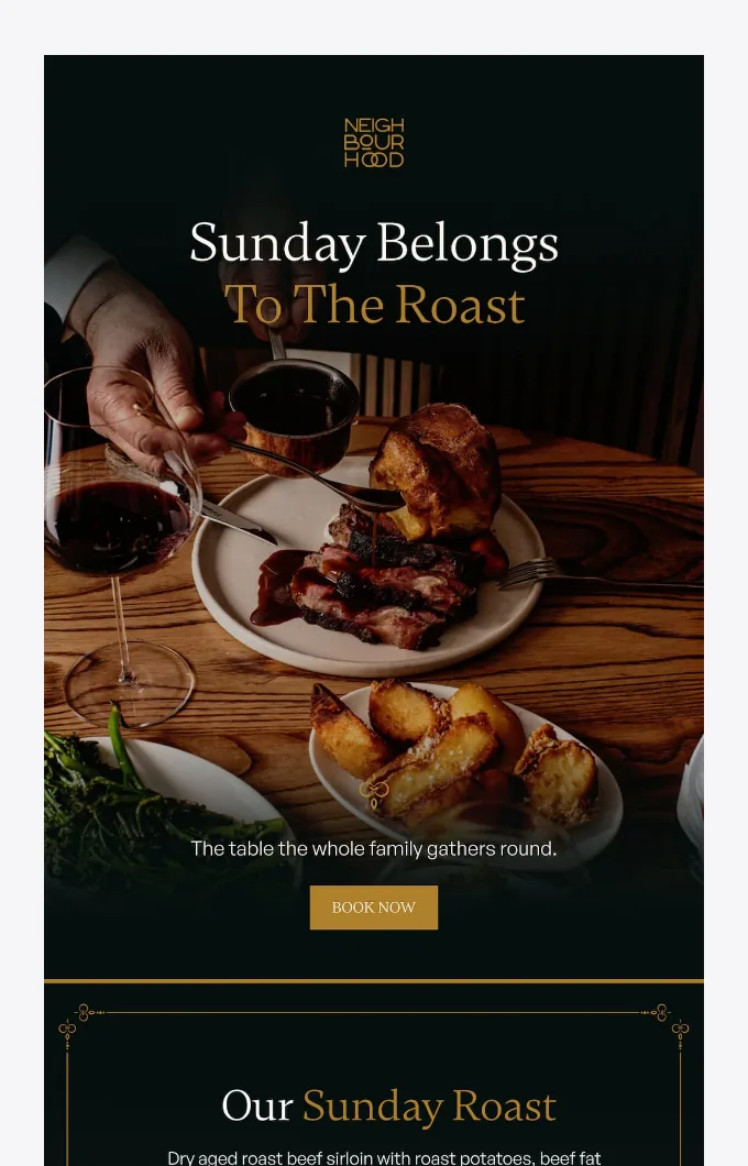 The Sunday email: Sunday belongs to the roast