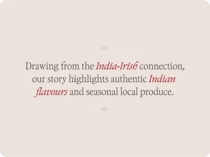 Doolally artwork: Drawing from the India-Irish connection, our story highlights authentic Indian flavours and seasonal local produce